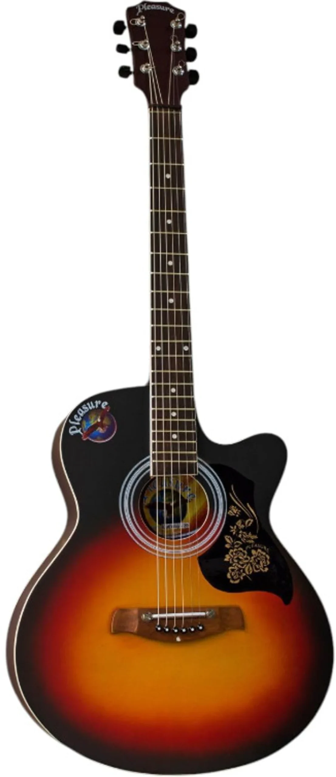 Click to see full view Ask Rufus What type of wood is the neck made of? Does it come with a case? Is this guitar good for beginners? Ask something else Yamaha F310 Acoustic Guitar – Natural Finish, 6 Steel Strings, Rose Wood, Dreadnought Body, Spruce Top with Gloss Finish, Smooth Feel & Balanced Sound